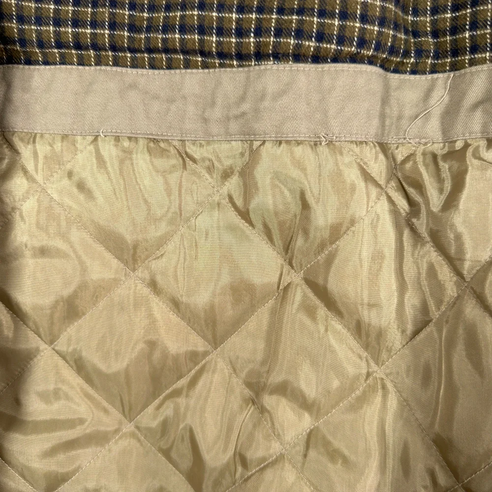 Vintage Van Heusen Chore Coat Adult EXTRA LARGE Brown Canvas Lined Quilted Barn